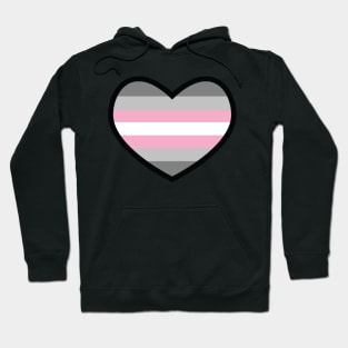 Demigirl Flag Heart Hoodie